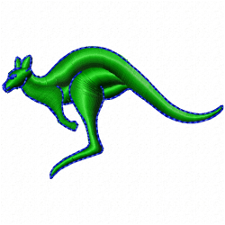 Kangaroo Embroidery Design 2